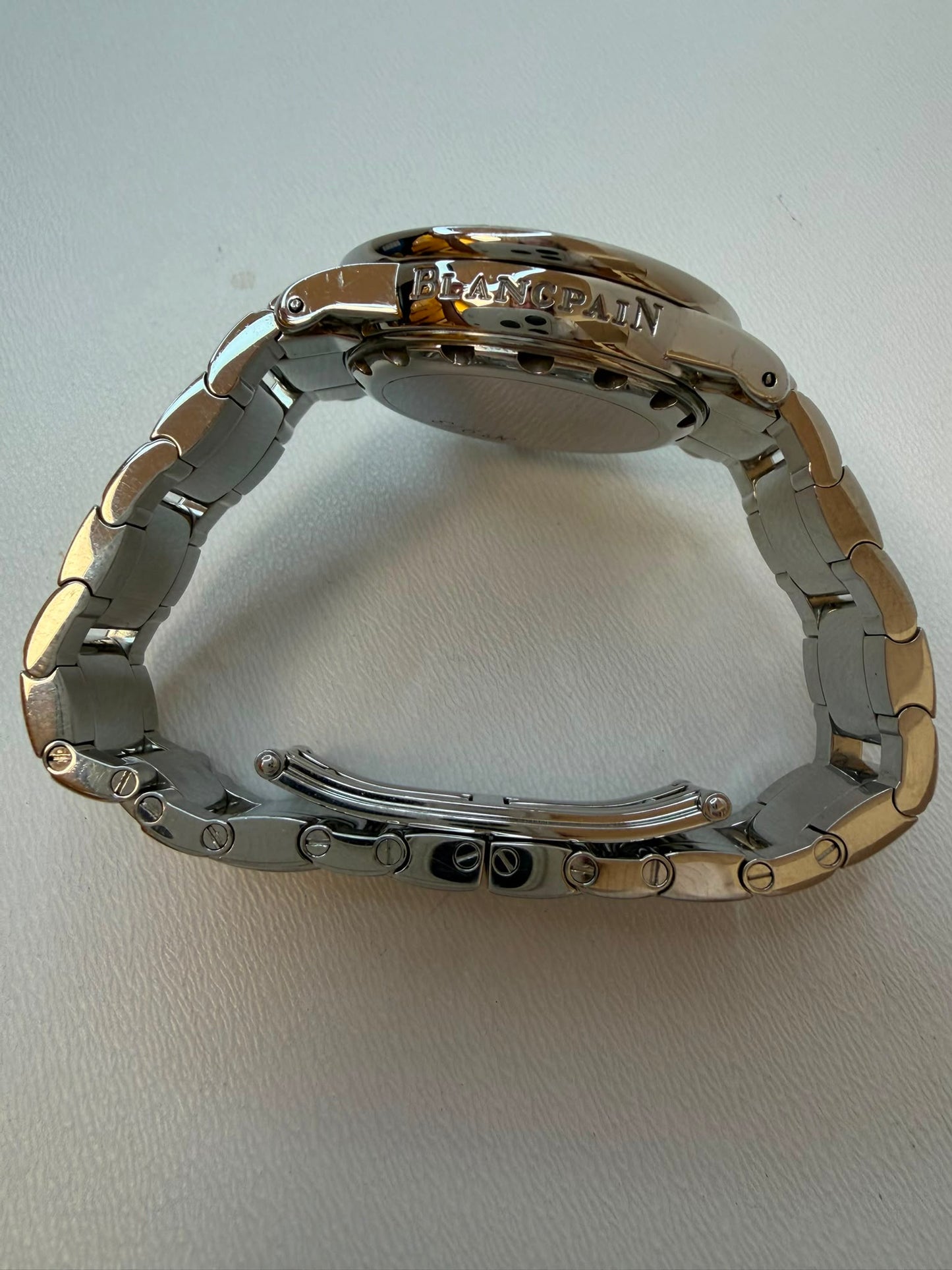 Blancpain Léman Flyback Chronograph Lady, mit original Diamantenbesatzung