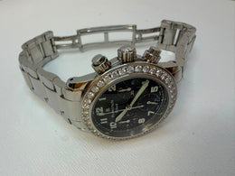 Blancpain Léman Flyback Chronograph Lady, mit original Diamantenbesatzung